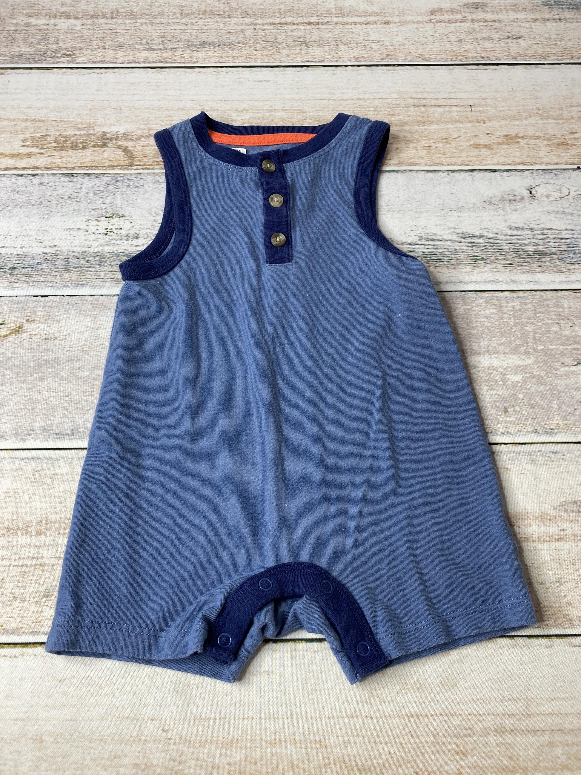 Boys Navy Blue Romper Size: 6-9 months Navy Blue