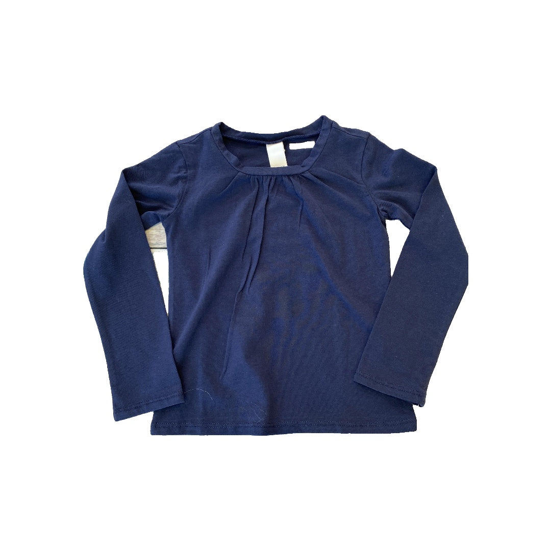 Harper Canyon Girls Navy Blue Long Sleeve Shirt Size: 3T Navy Blue