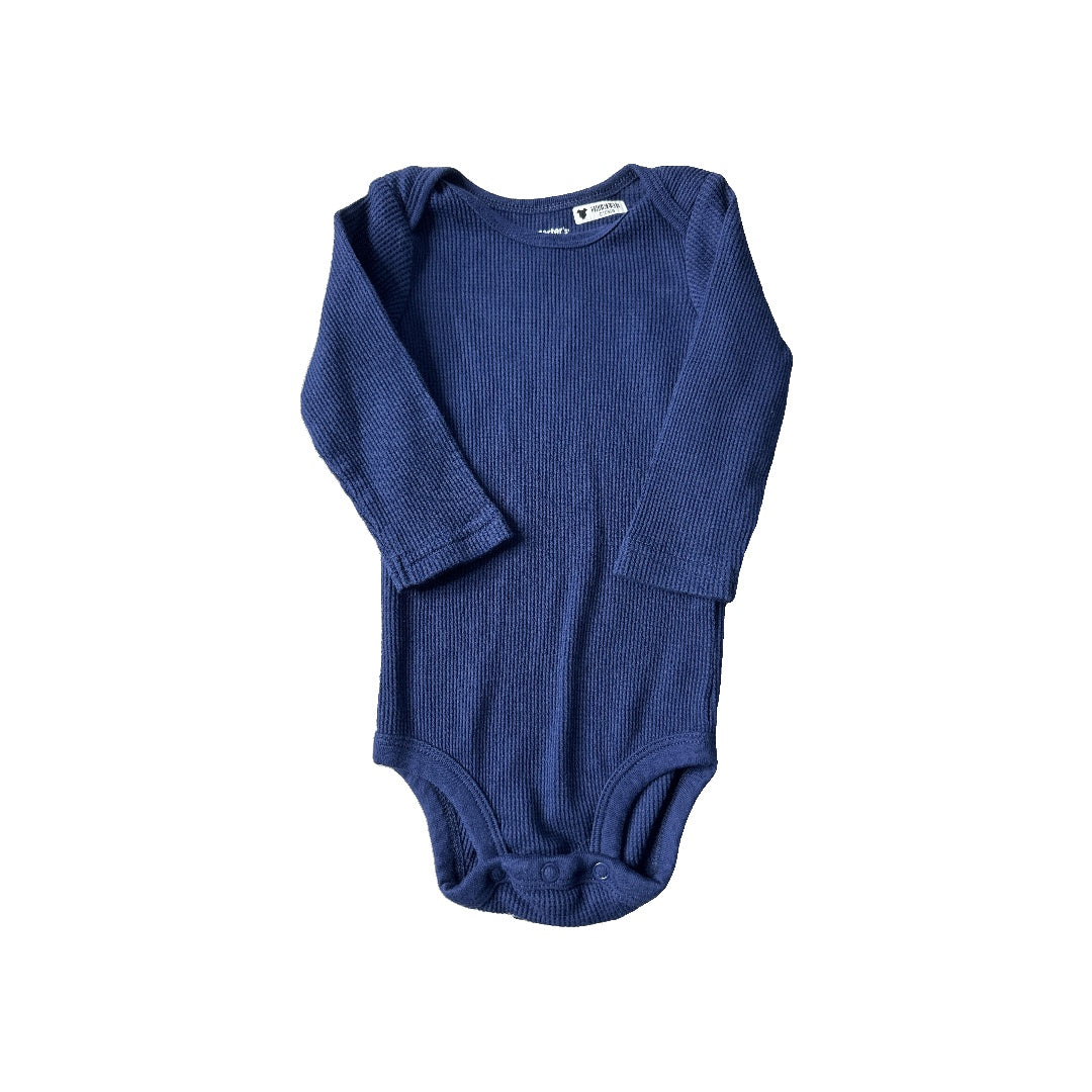 Carters Boys Navy Blue Onesie Size: 9 months Navy Blue