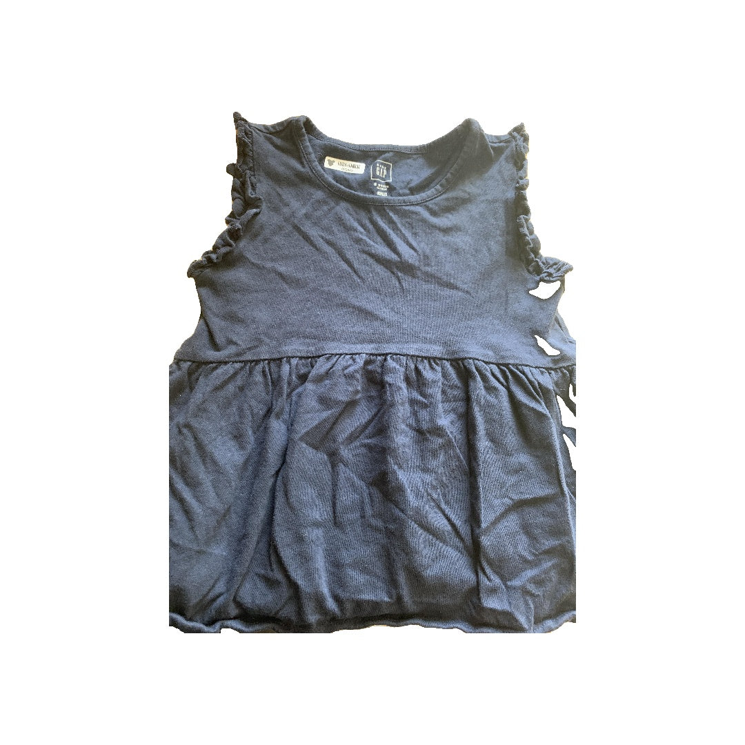 Girls Navy Blue Shirt Size: 2T Navy Blue