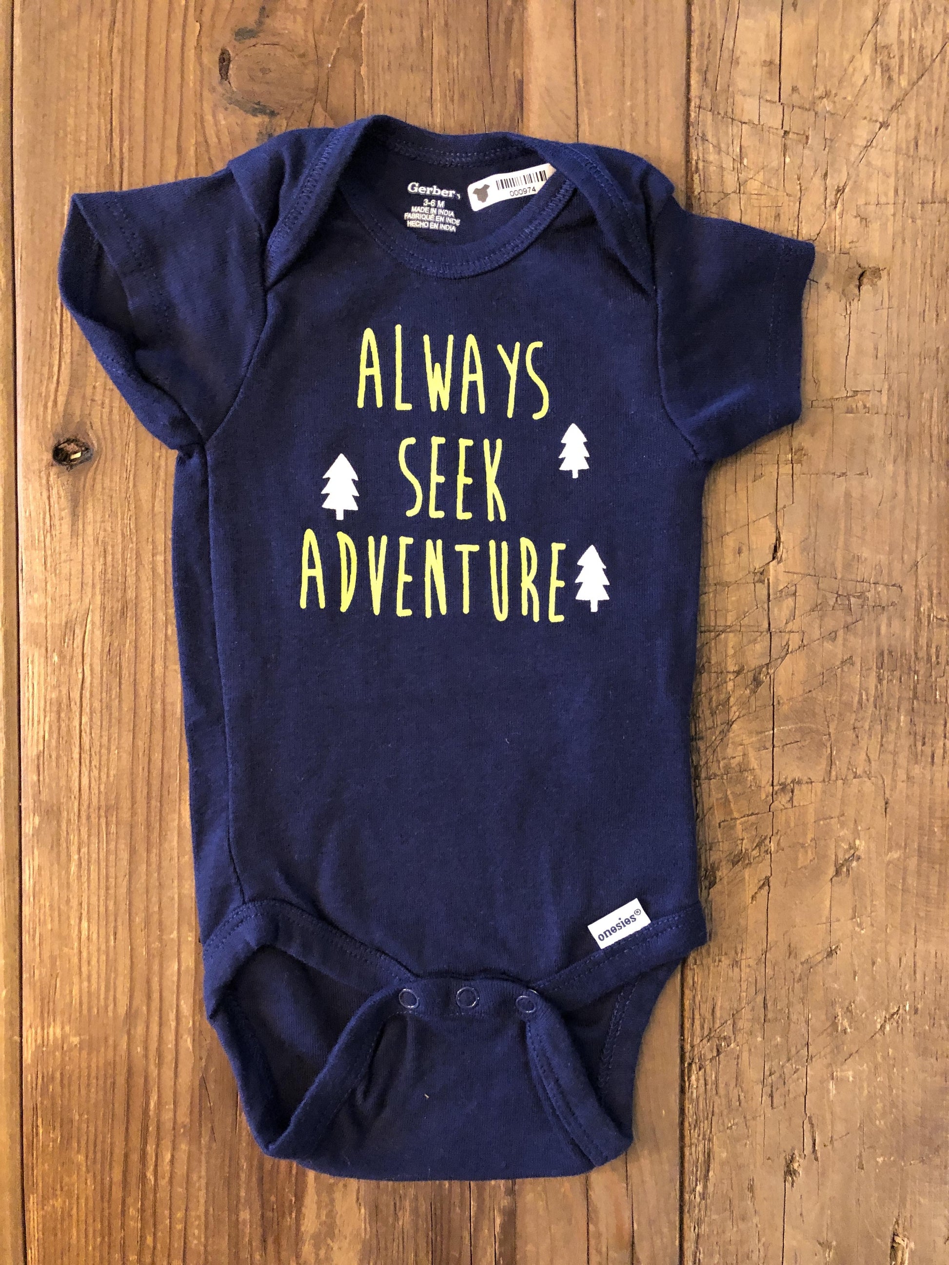 Gerber Childrenswear Unisex Navy Blue Onesie Size: 3-6 months Navy Blue