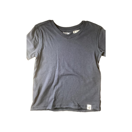 Unisex Navy Blue Button Down Short Sleeve Size: 3T Navy Blue
