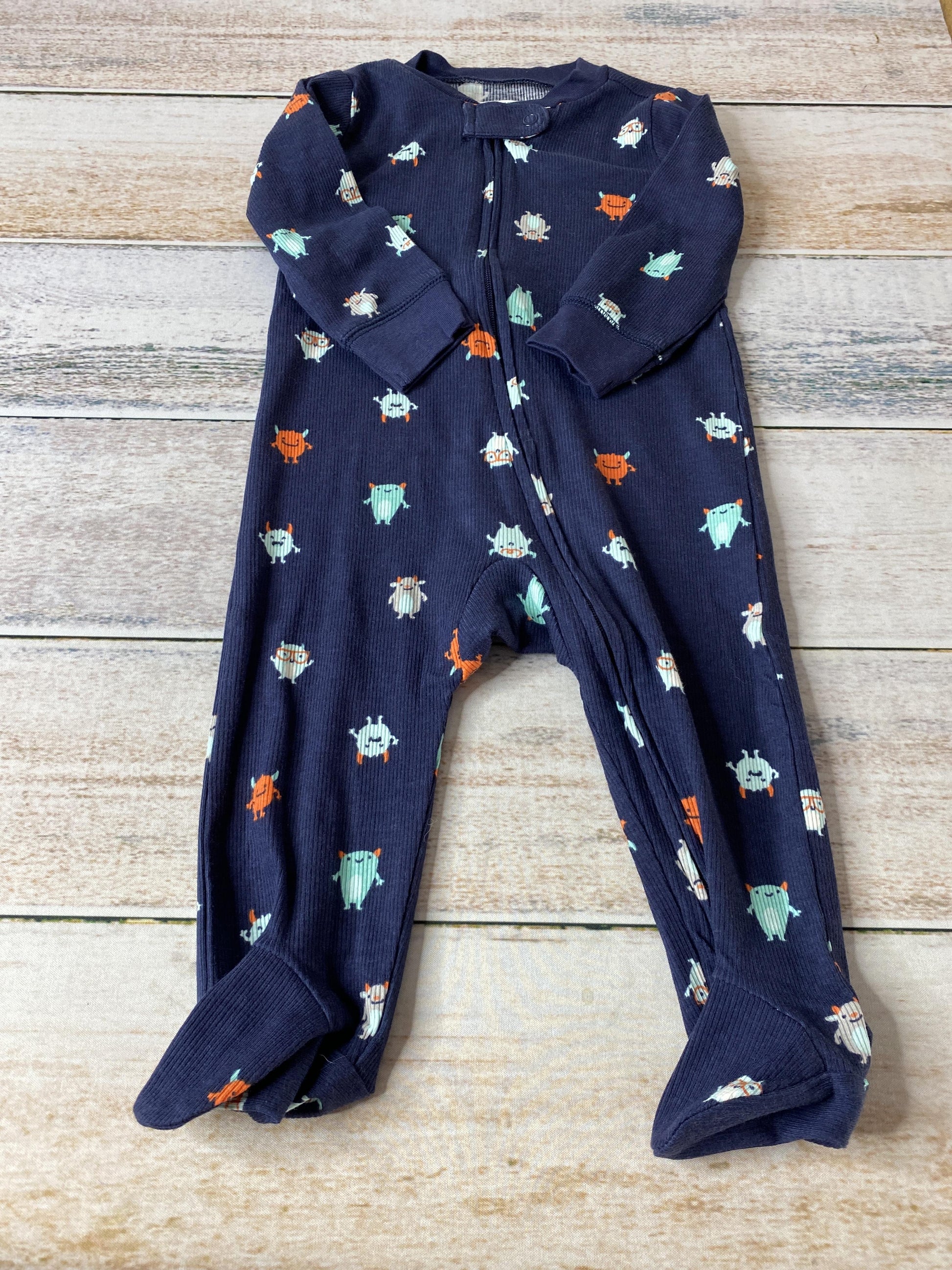 Carters Unisex Navy Blue Pajamas Size: 9 months Navy Blue