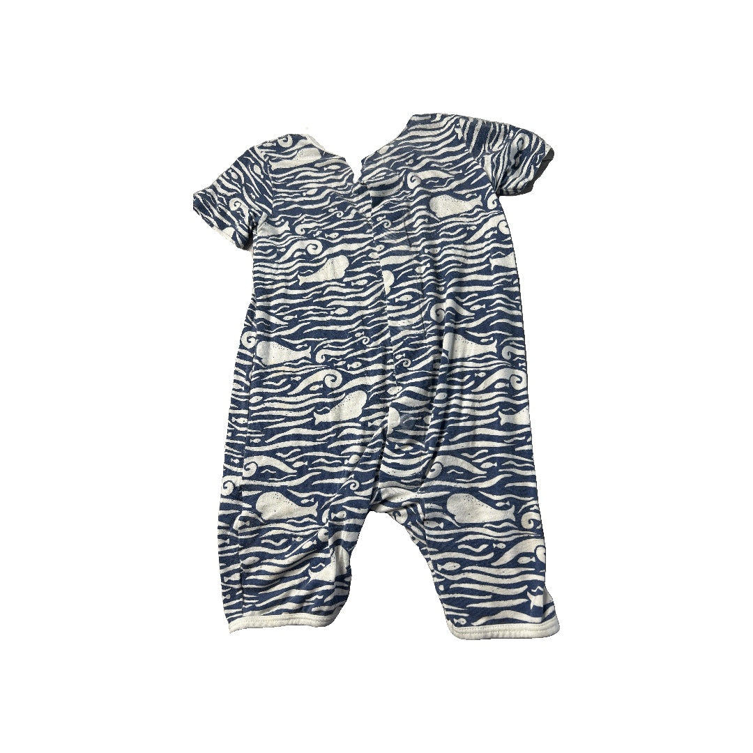 Boys Navy Blue Romper Size: 9-12 Months Navy Blue