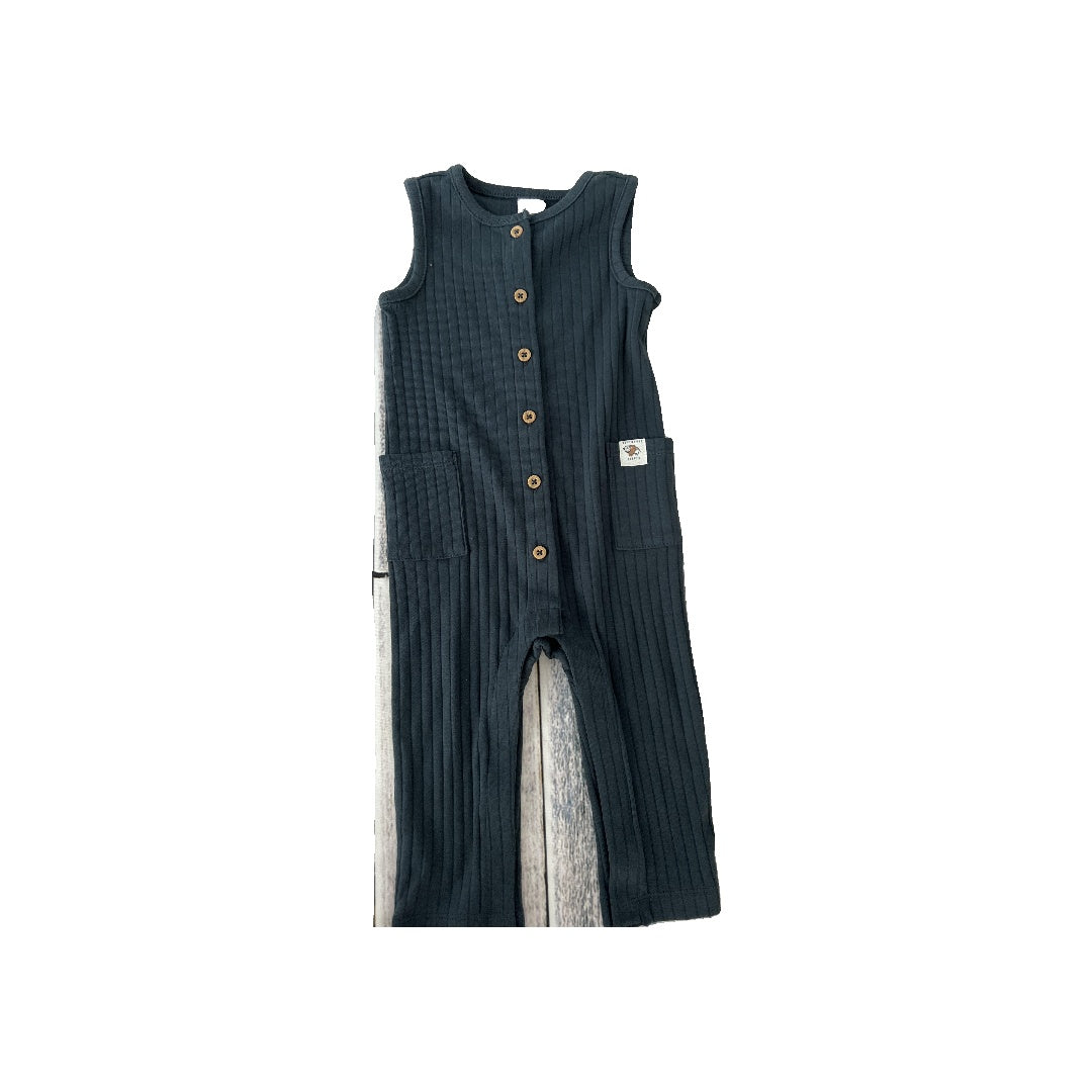 Carters Boys Navy Blue Romper Size: 9 months Navy Blue