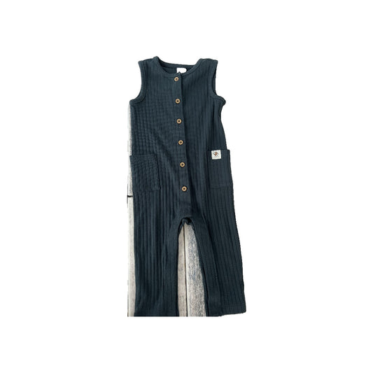 Carters Boys Navy Blue Romper Size: 9 months Navy Blue