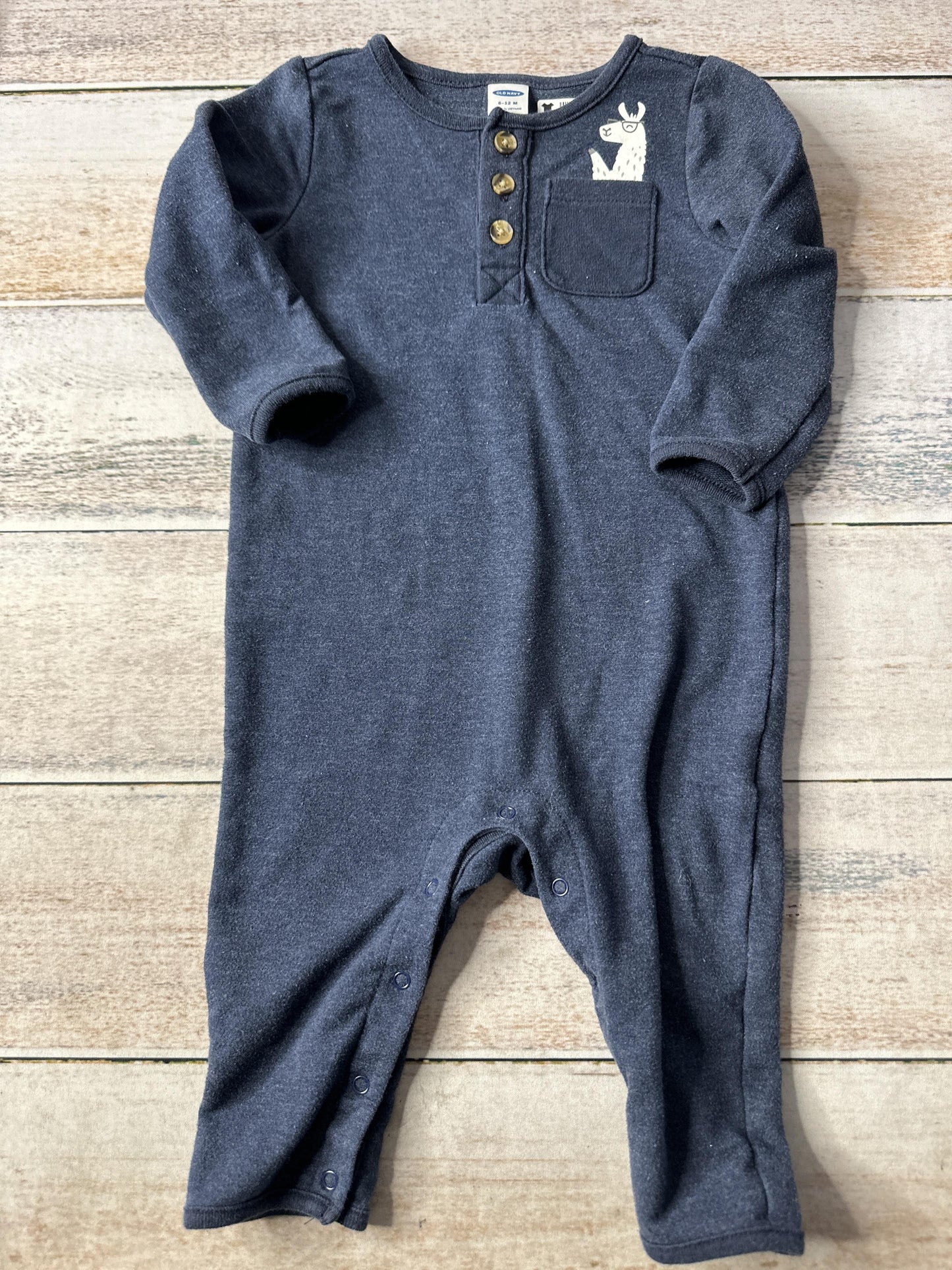 Old Navy Boys Navy Blue Long Sleeve Outfit Size: 6-12 months Navy Blue