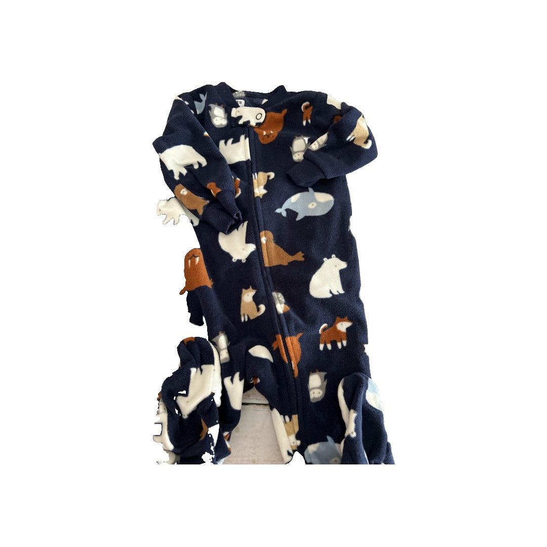 Carters Unisex Navy Blue Pajamas Size: 3-6 months Navy Blue