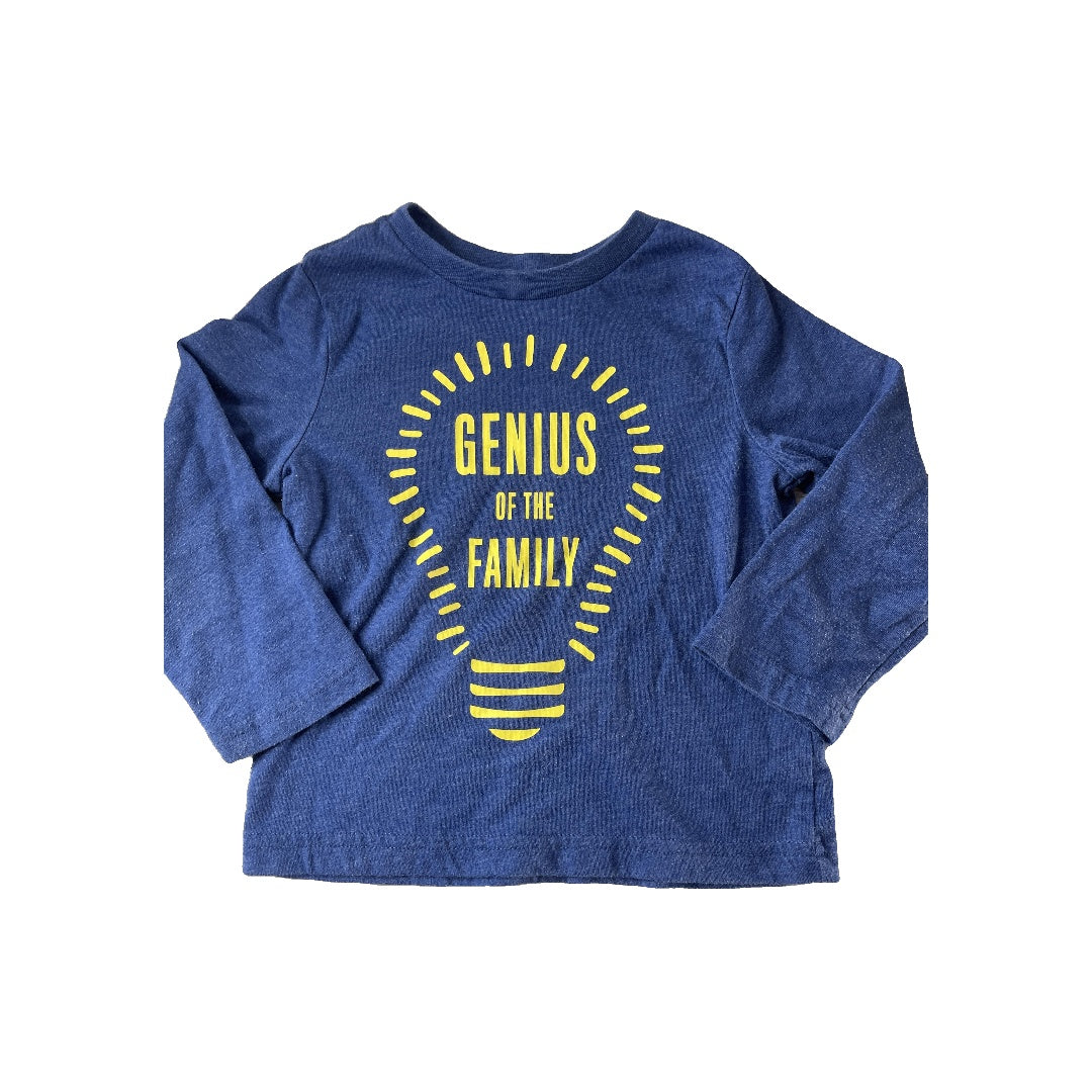 Children's Place Boys Navy Blue Long Sleeve T-Shirt Size: 18-24 months Navy Blue