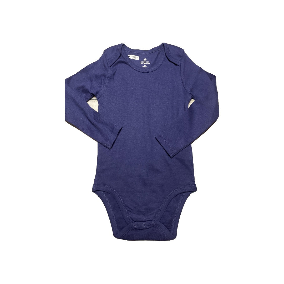 Honest Co Unisex Navy Blue Onesie Size: 18 months Navy Blue