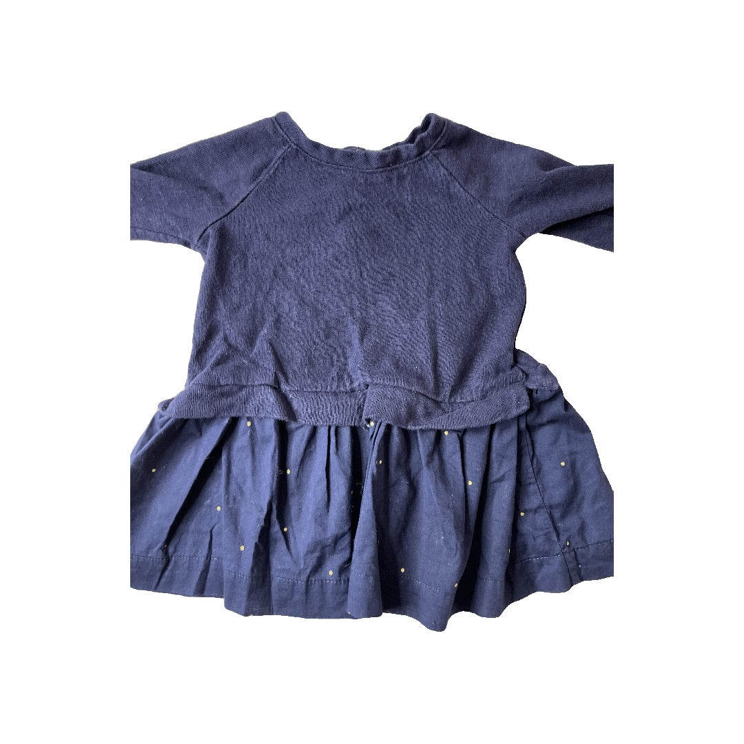 Gap Girls Navy Blue Dress Size: 6-12 months Navy Blue