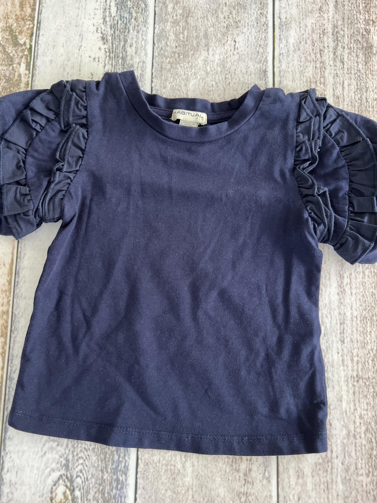 Habitual Girls Navy Blue T-Shirt Size: 2T Navy Blue