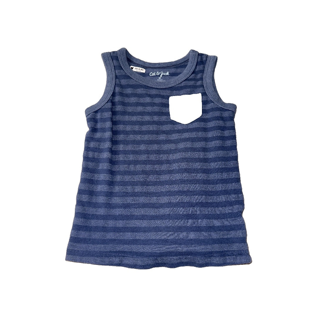 Cat & Jack Boys Navy Blue Tank Top Size: 2T Navy Blue