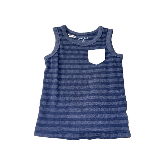 Cat & Jack Boys Navy Blue Tank Top Size: 2T Navy Blue