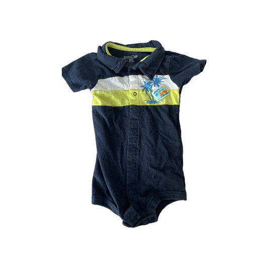 Babies R Us Boys Navy Blue Romper Size: 6-9 months Navy Blue