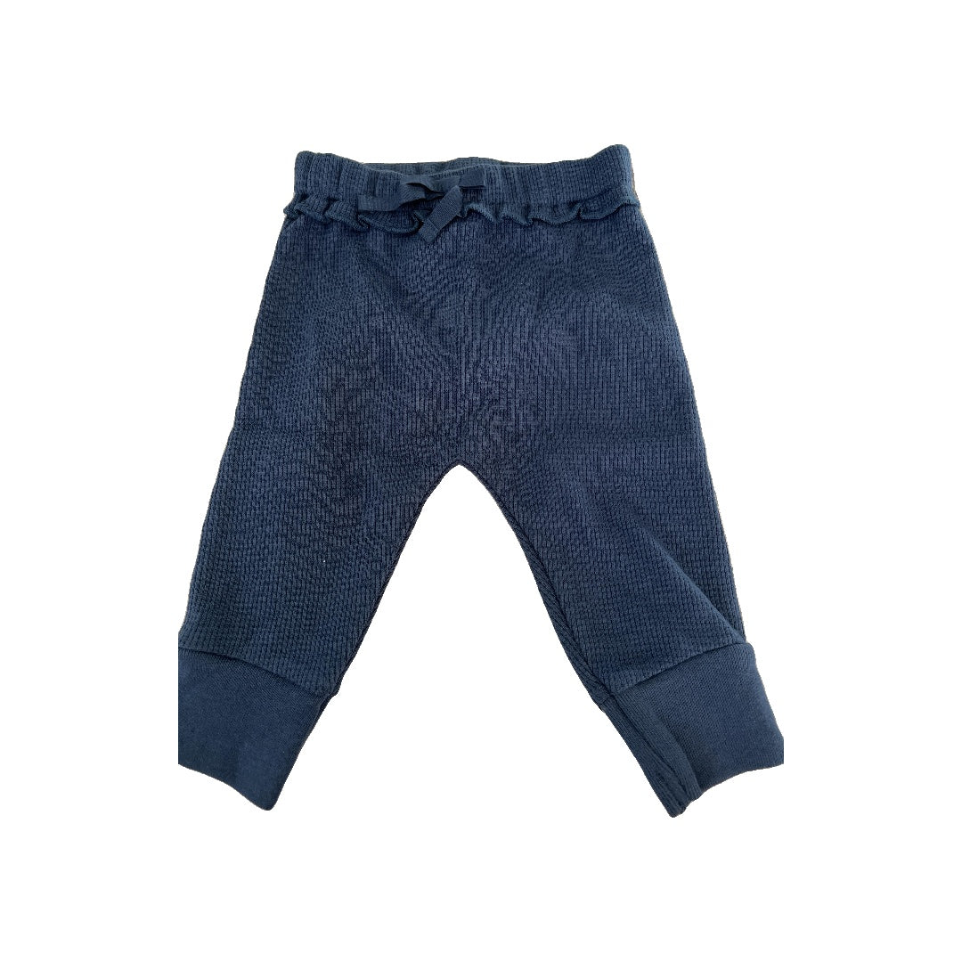 Oliver & Rain Girls Navy Blue Pants Size: 6 months Navy Blue