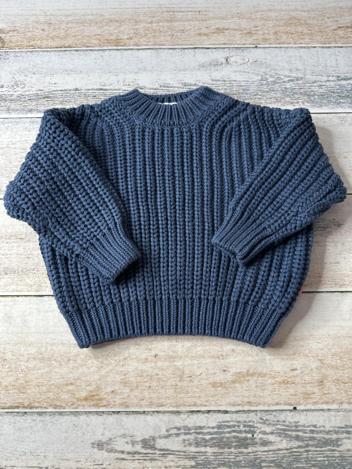 Goumi Unisex Navy Blue Sweater Size: 6-12 months Navy Blue