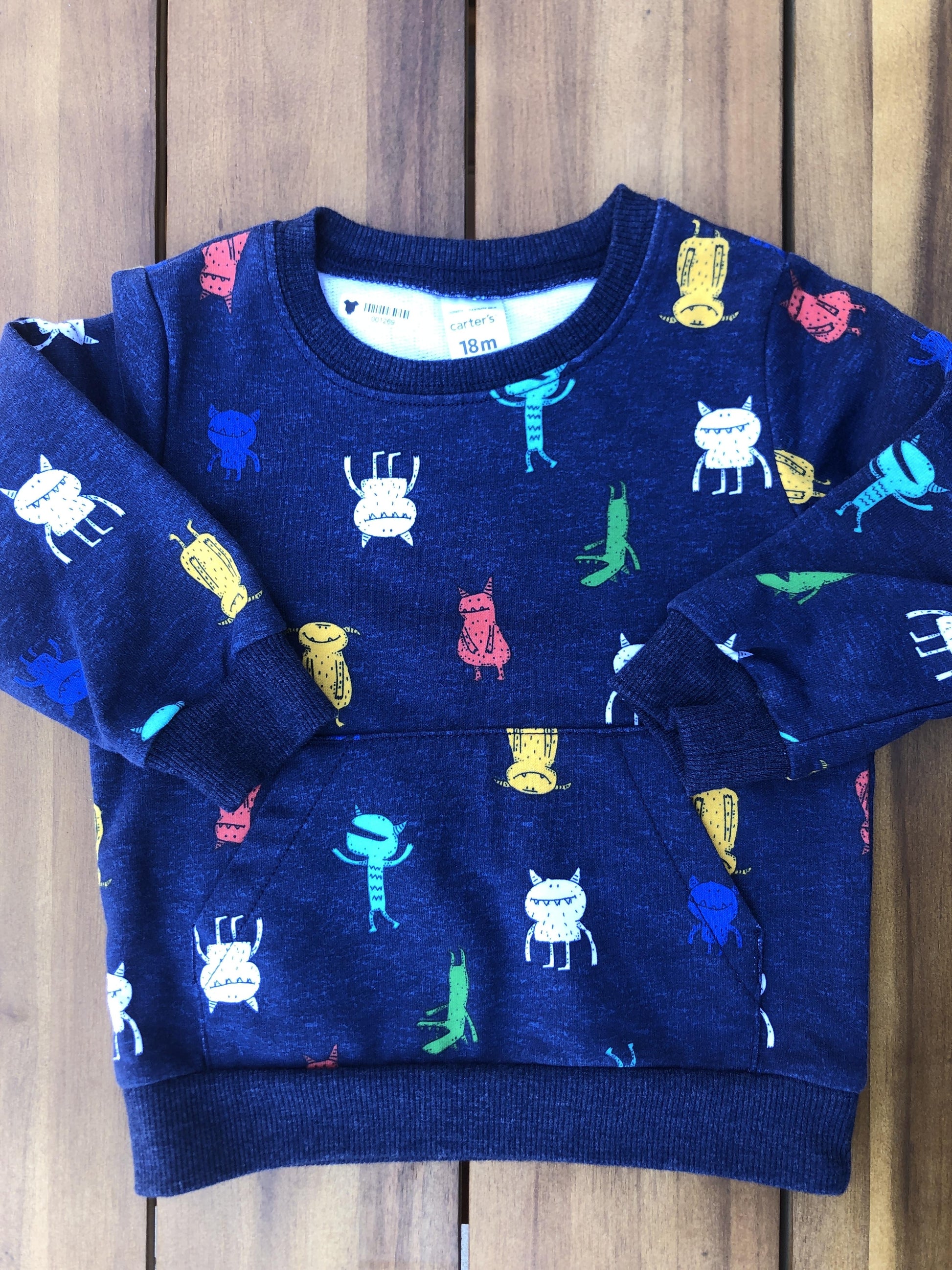 Carters Boys Navy Blue Long Sleeve T-Shirt Size: 12-18 months Navy Blue