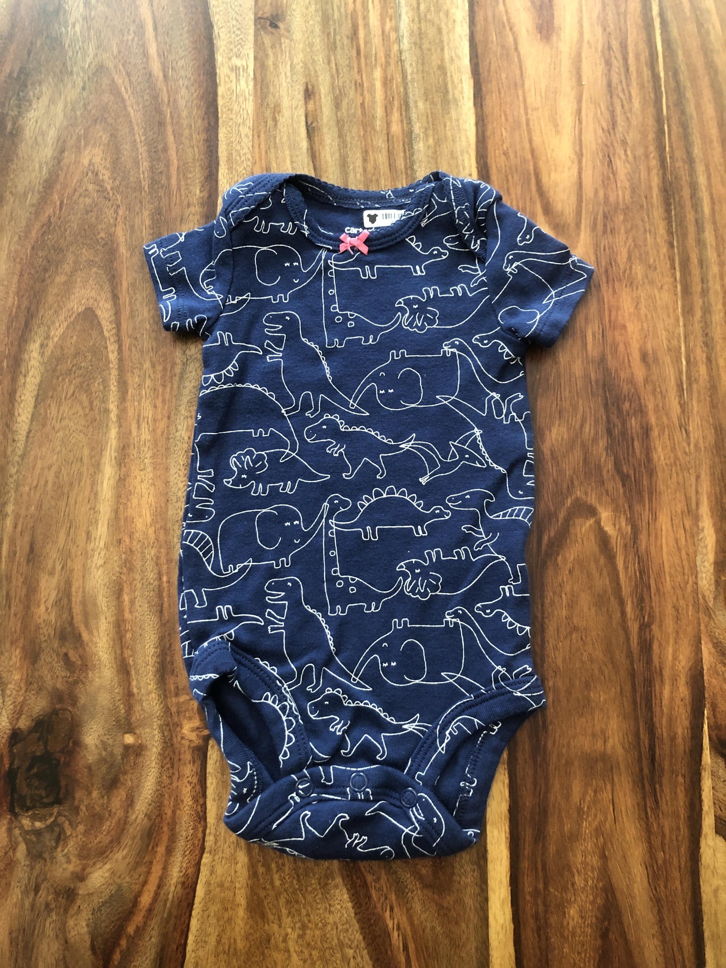 Carters Girls Navy Blue Onesie Size: 3 months Navy Blue