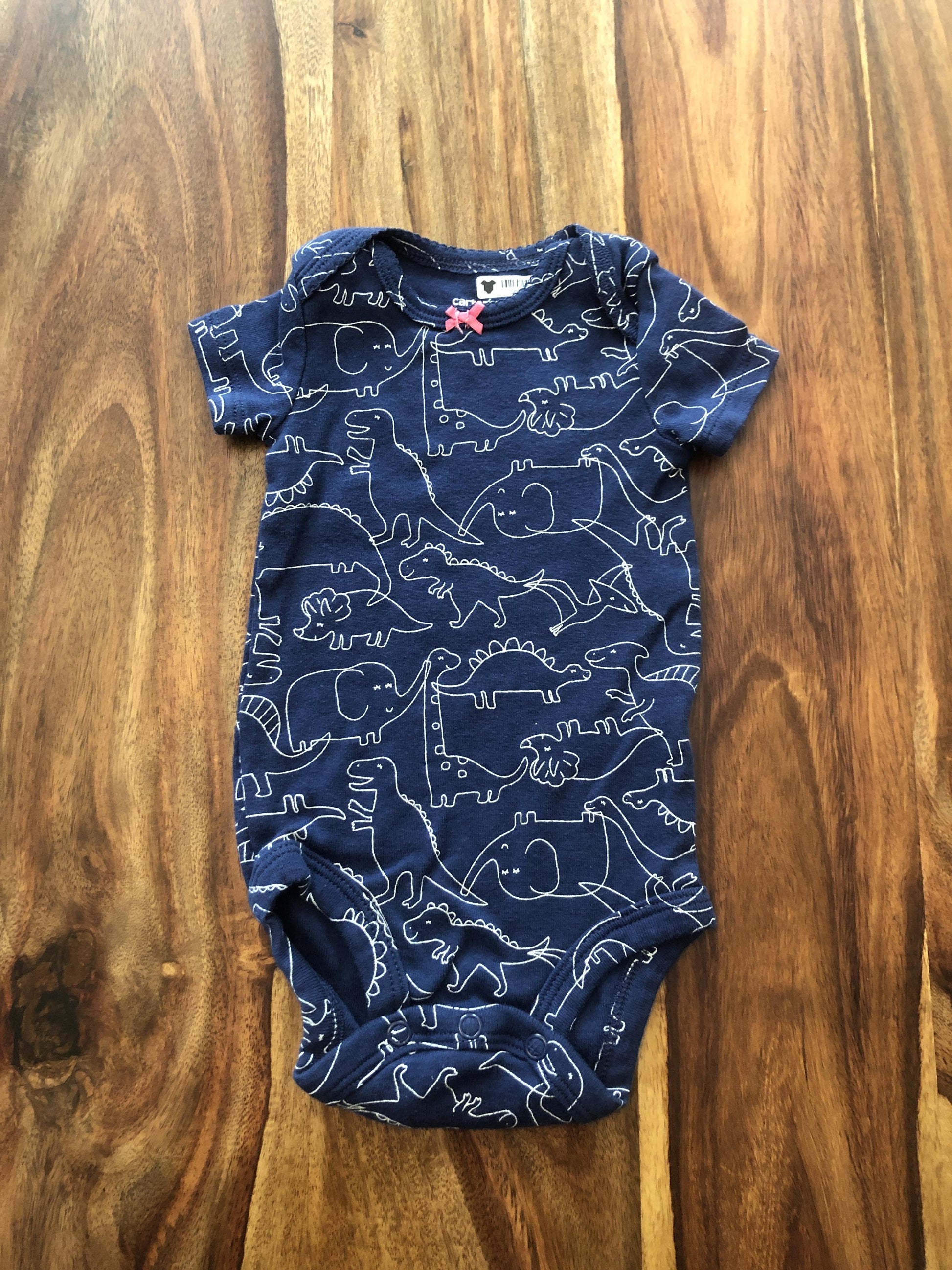 Carters Girls Navy Blue Onesie Size: 3 months Navy Blue