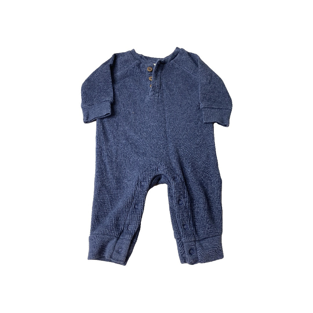 Old Navy Unisex Navy Blue Long Sleeve Outfit Size: 0-3 months Navy Blue