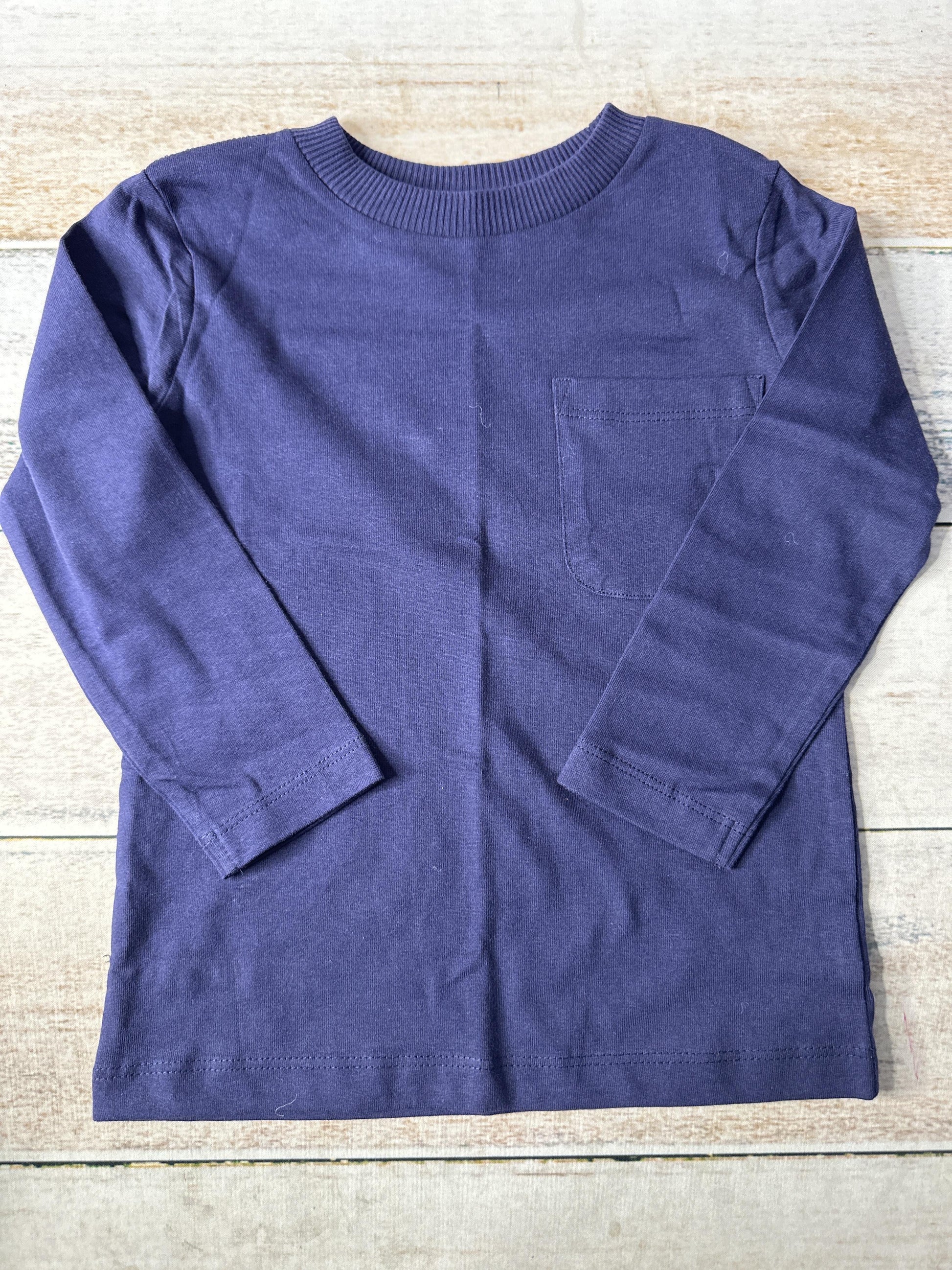 Mightly Boys Navy Blue Long Sleeve T-Shirt Size: 2T Navy Blue