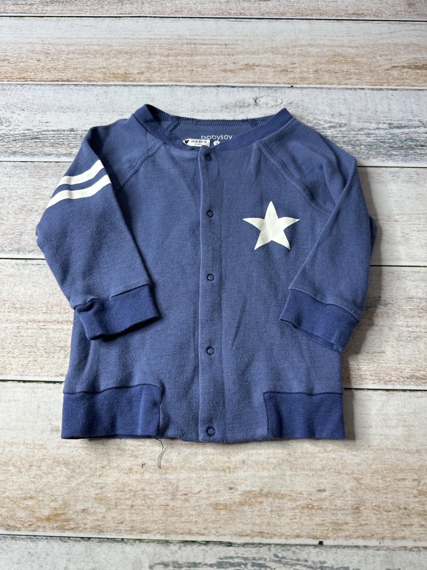 Babysoy Boys Navy Blue Sweater Size: 2T Navy Blue