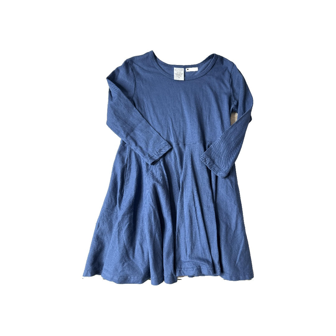 City Threads Girls Navy Blue Dress Size: 4T Navy Blue