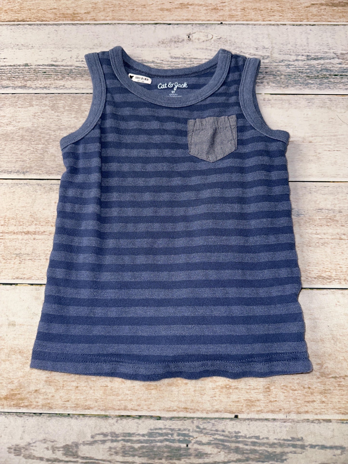Cat & Jack Boys Navy Blue Tank Top Size: 2T Navy Blue