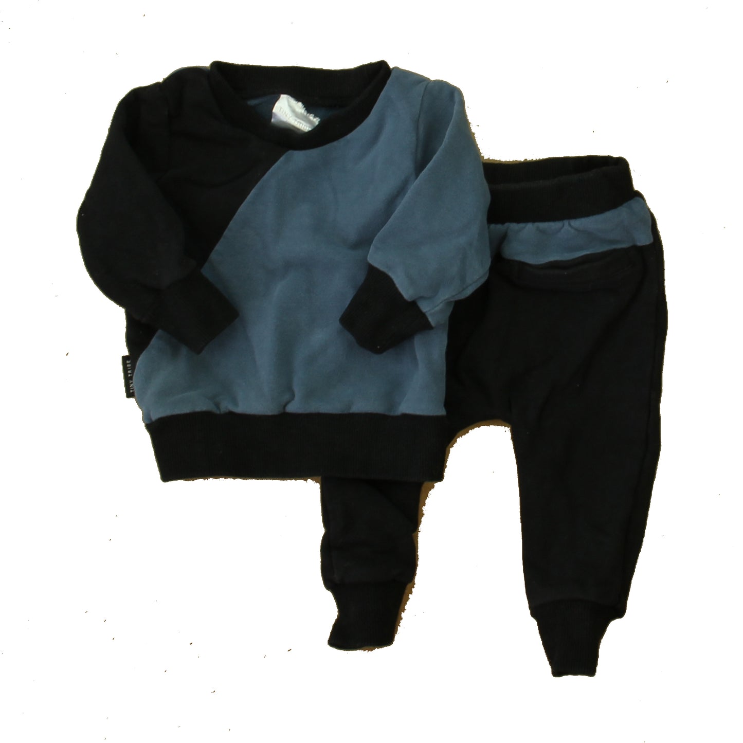 Tiny Tribe Boys Navy | Blue Apparel Sets Size: 3-6 Months Navy | Blue