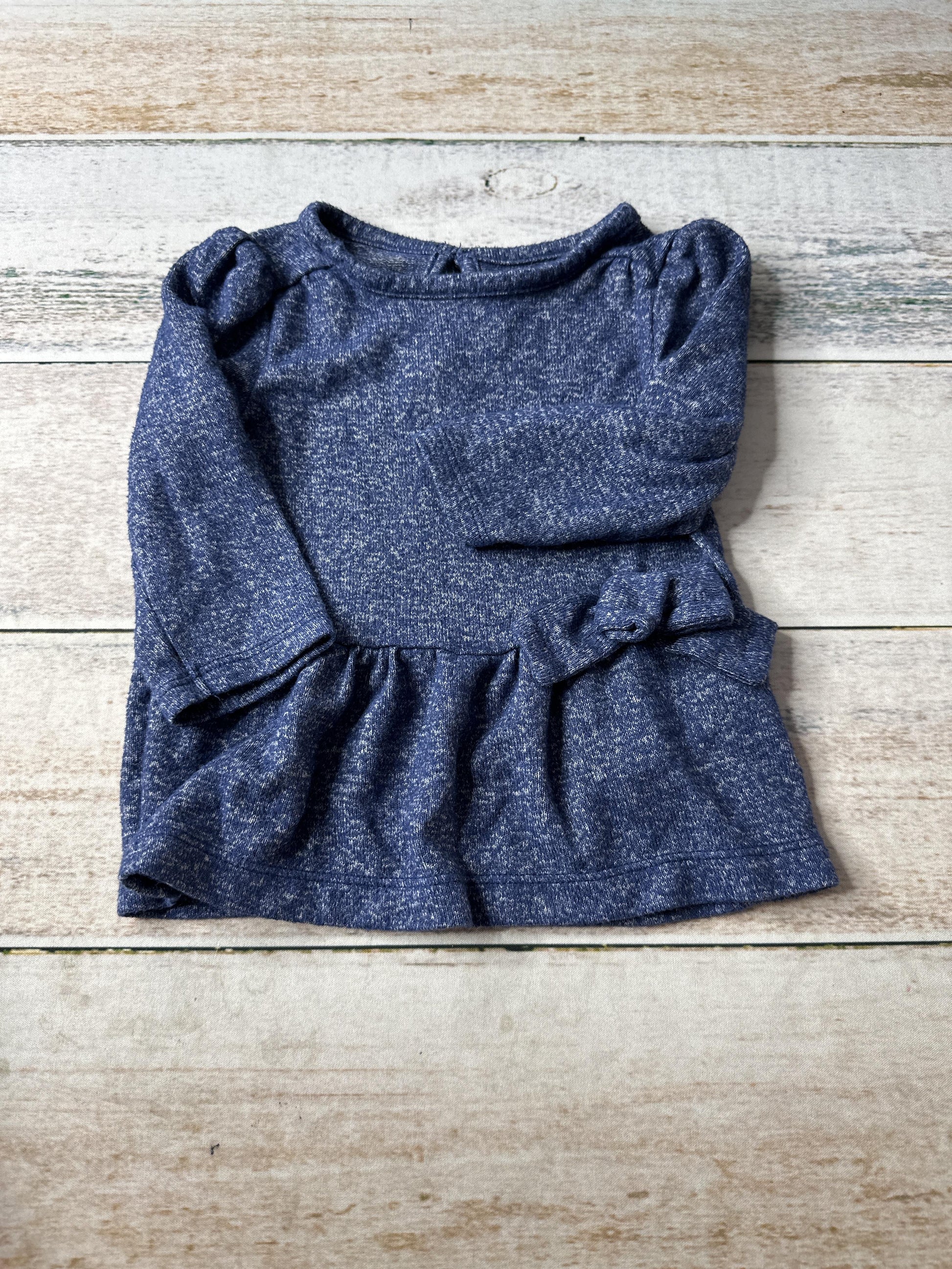 Carters Girls Navy Blue Dress Size: 6 months Navy Blue