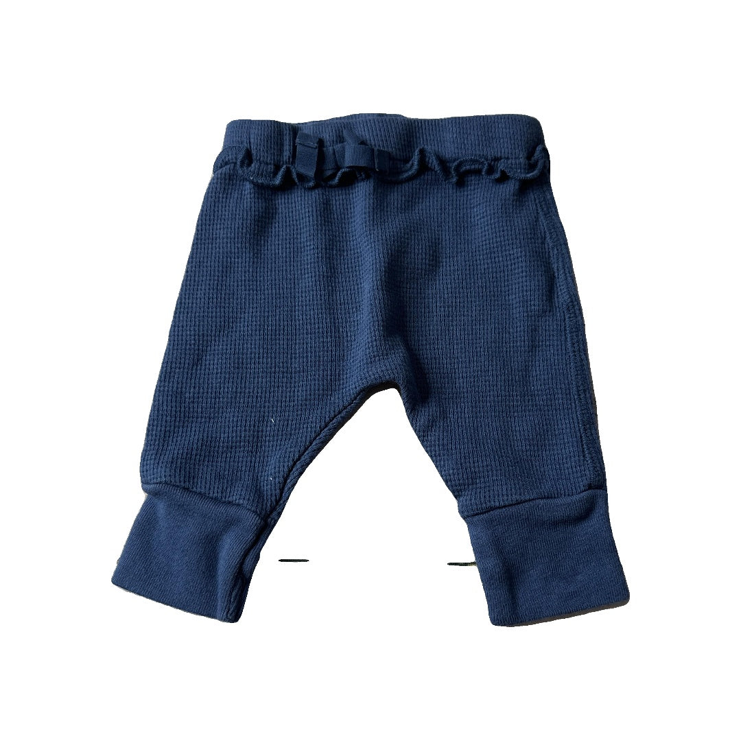 Oliver & Rain Girls Navy Blue Pants Size: 3 months Navy Blue
