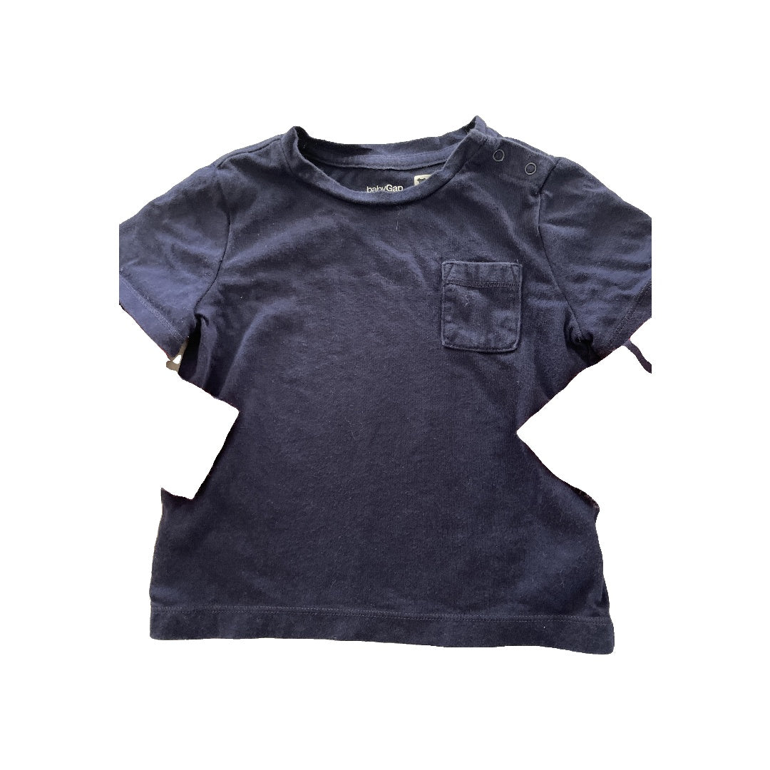 Gap Boys Navy Blue Long Sleeve T-Shirt Size: 18-24 months Navy Blue