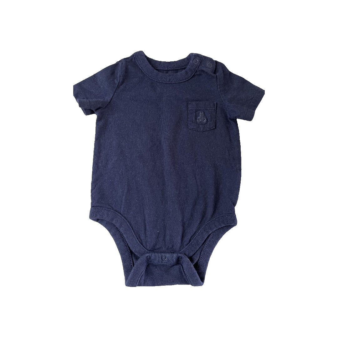 Gap Unisex Navy Blue Onesie Size: 3-6 months Navy Blue