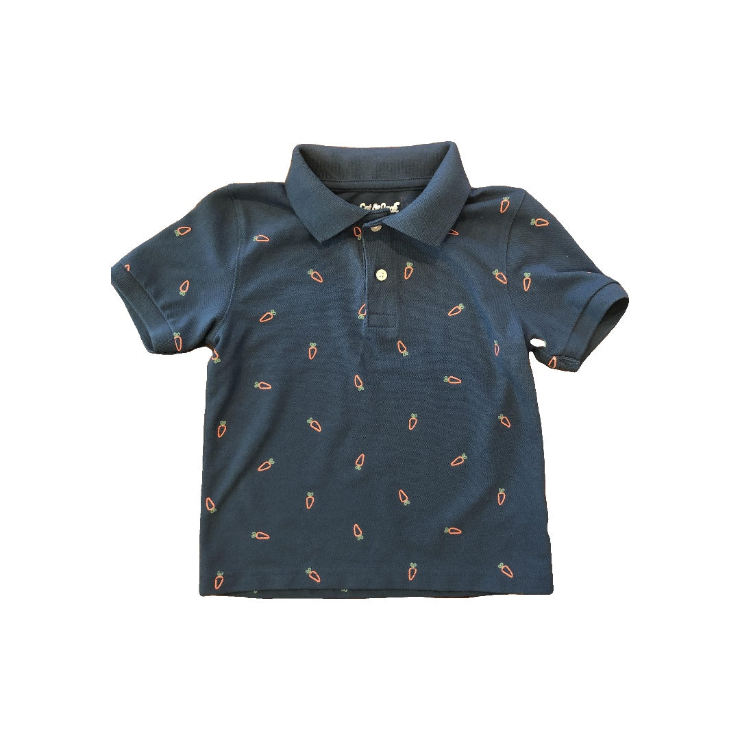 Cat & Jack Boys Navy Blue Polo Shirt Size: 3T Navy Blue