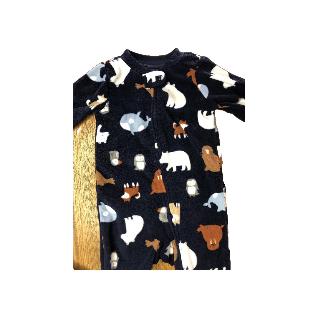 Carters Unisex Navy Blue Pajamas Size: 9 months Navy Blue