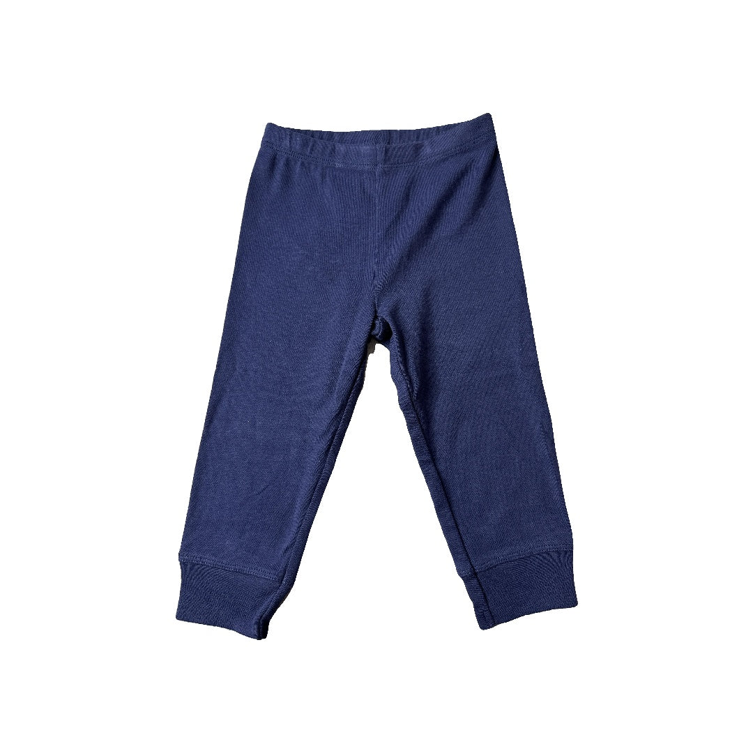 Primary Unisex Navy Blue Pants Size: 12-18 months Navy Blue
