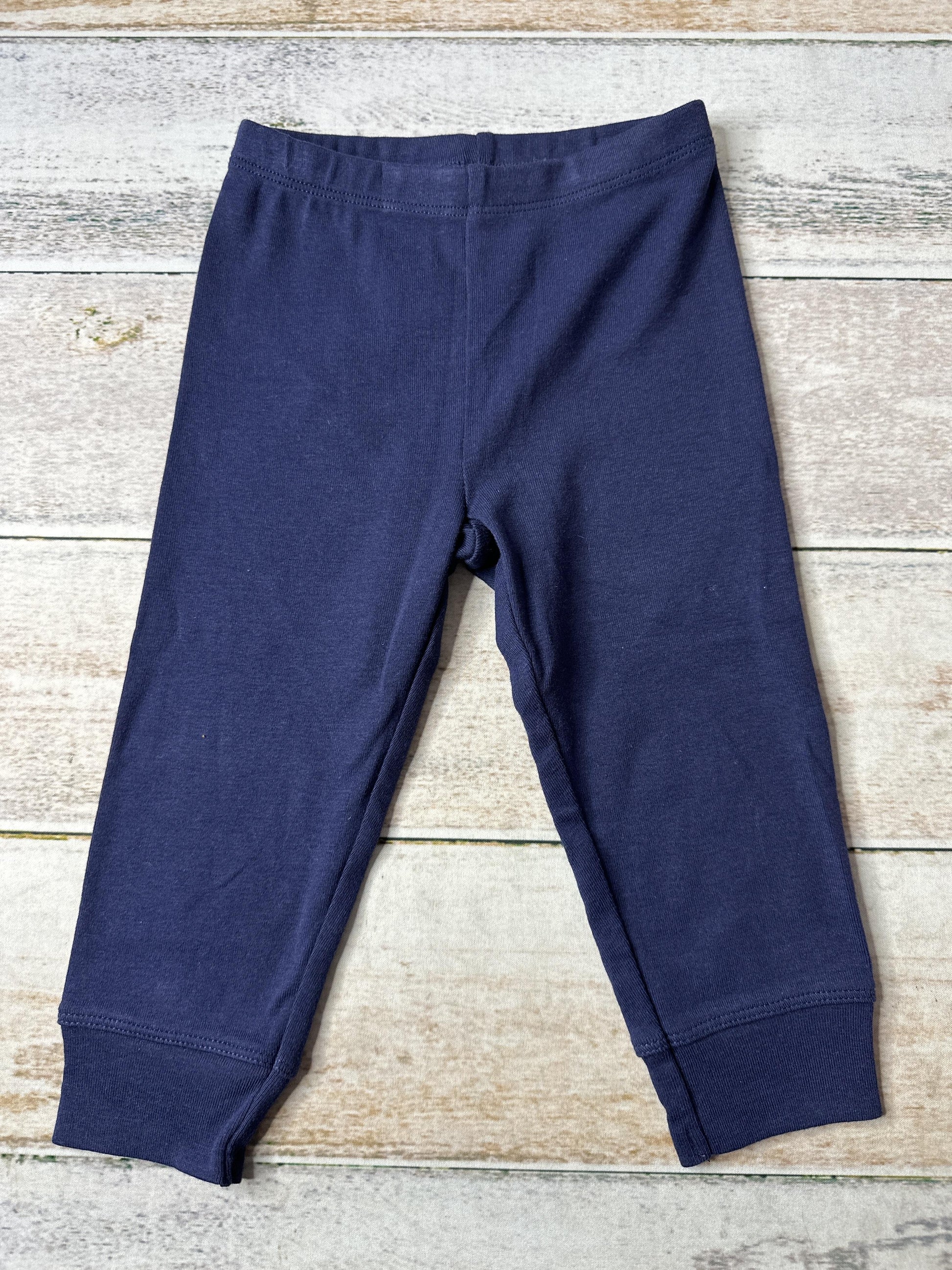 Primary Unisex Navy Blue Pants Size: 12-18 months Navy Blue