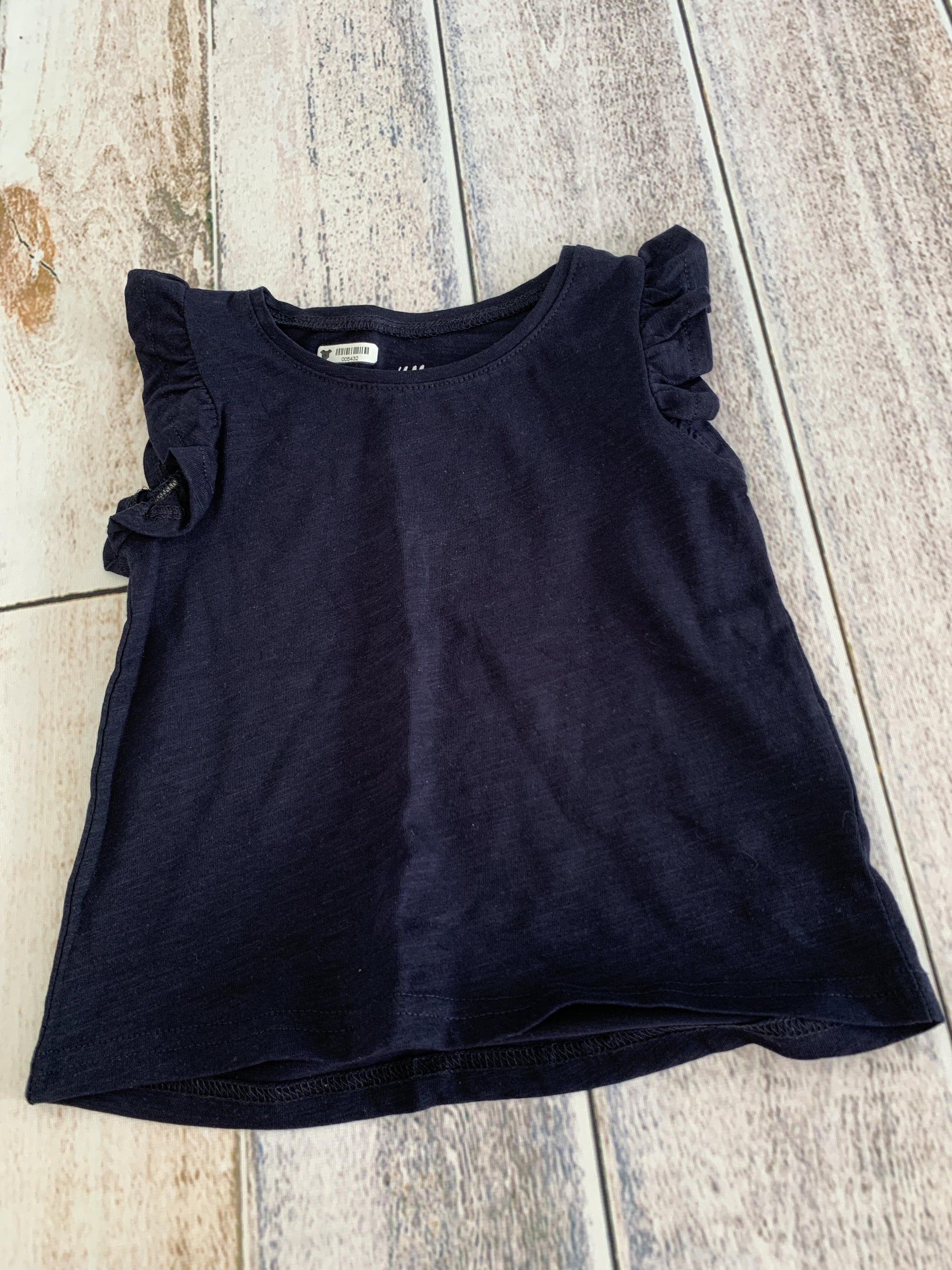 H&M Girls Navy Blue Shirt Size: 2T Navy Blue