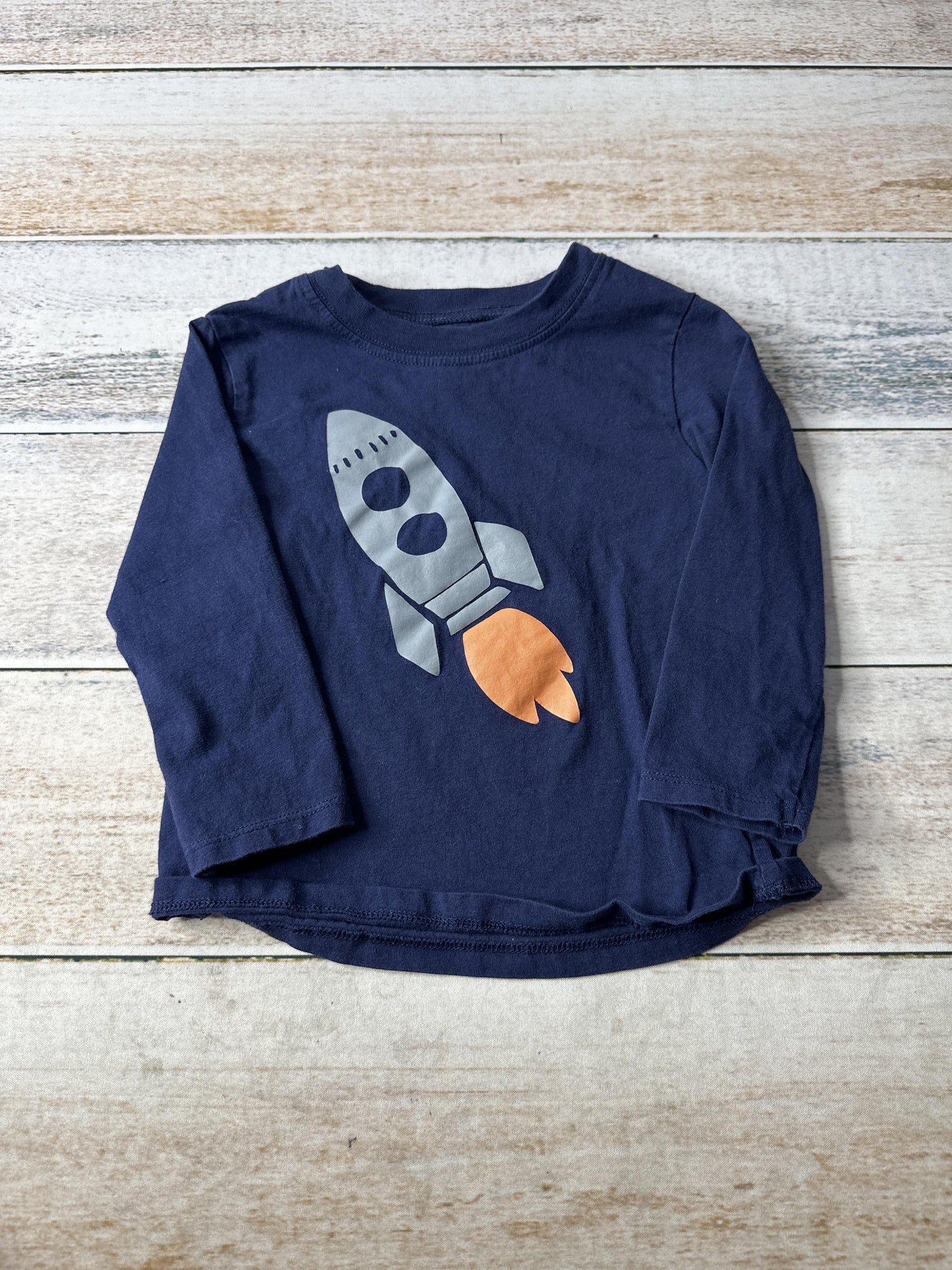 Mighty Goods Unisex Navy Blue Long Sleeve T-Shirt Size: 24 months Navy Blue