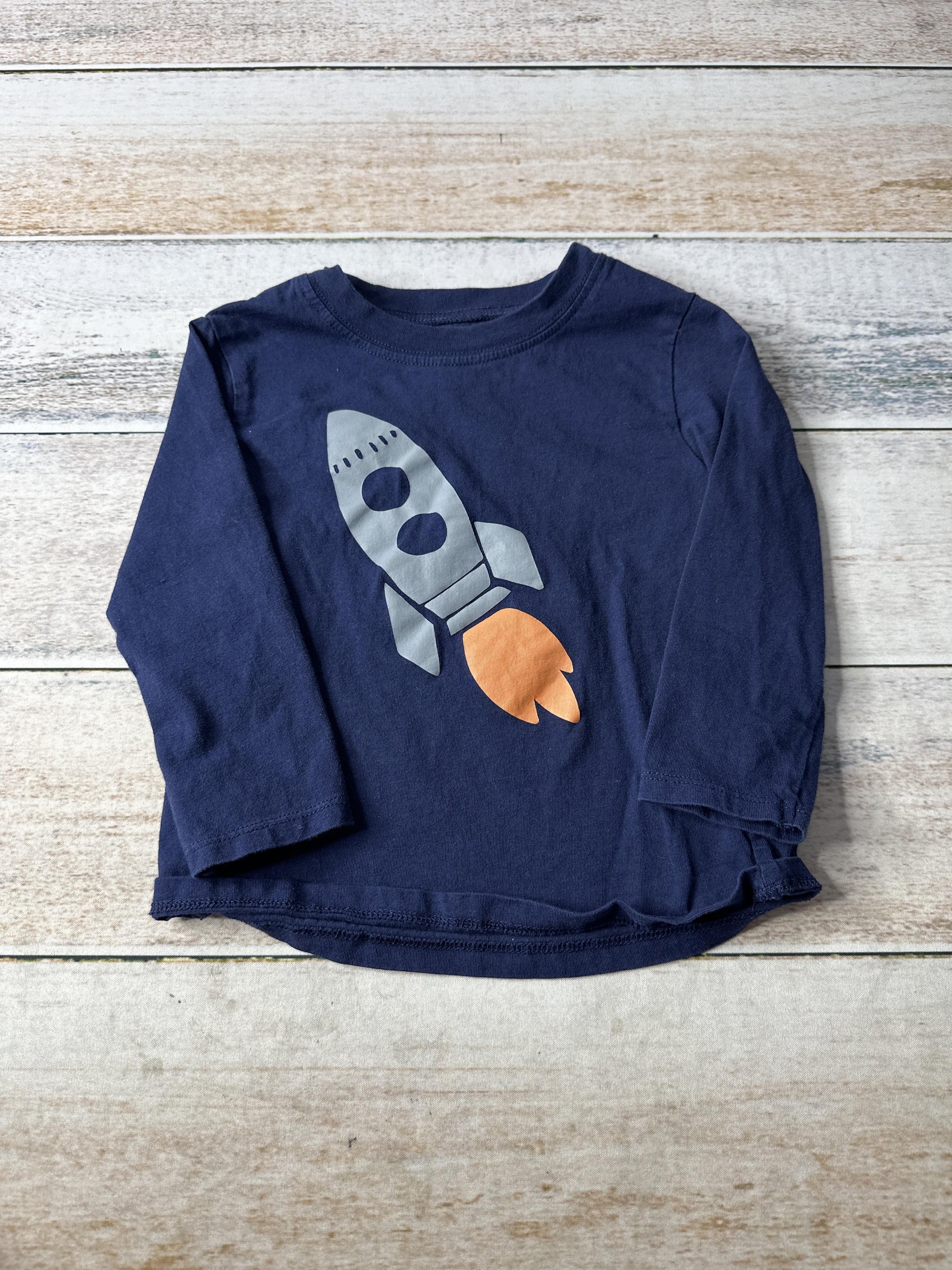 Mighty Goods Unisex Navy Blue Long Sleeve T-Shirt Size: 24 months Navy Blue