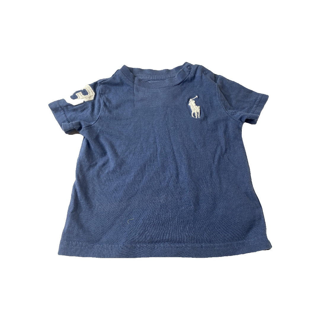 Ralph Lauren Boys Navy Blue T-Shirt Size: 6 months Navy Blue