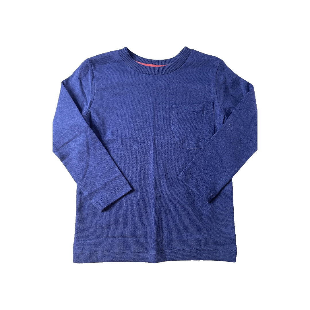 Mightly Boys Navy Blue Long Sleeve T-Shirt Size: 3T Navy Blue
