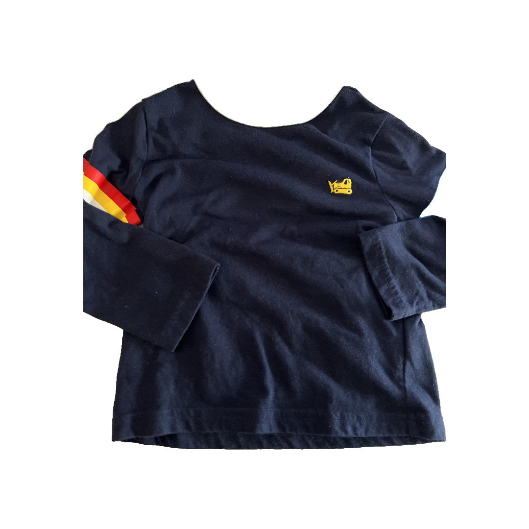 Children's Place Boys Navy Blue Long Sleeve Shirt Size: 18-24 months Navy Blue