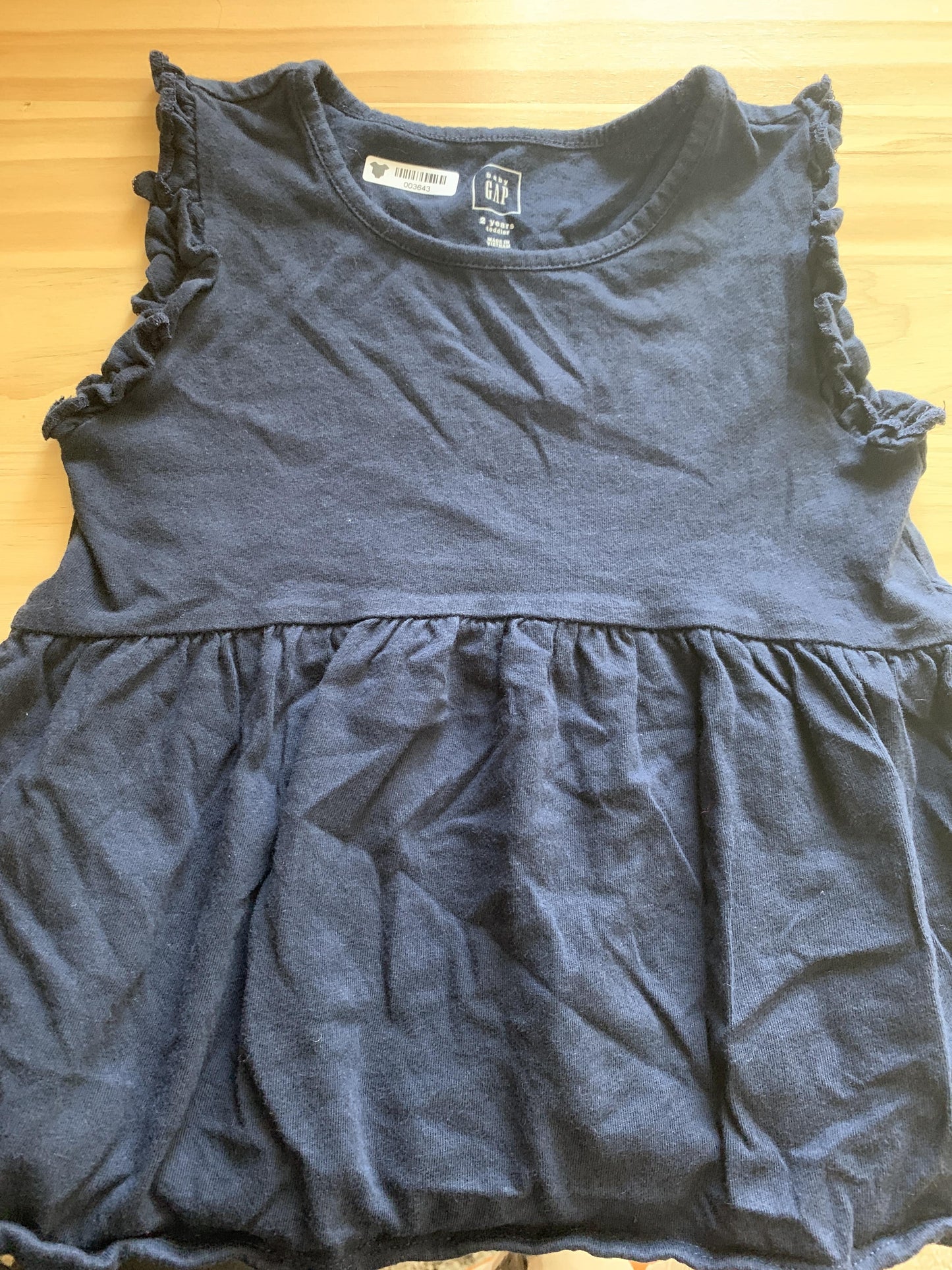 Girls Navy Blue Shirt Size: 2T Navy Blue