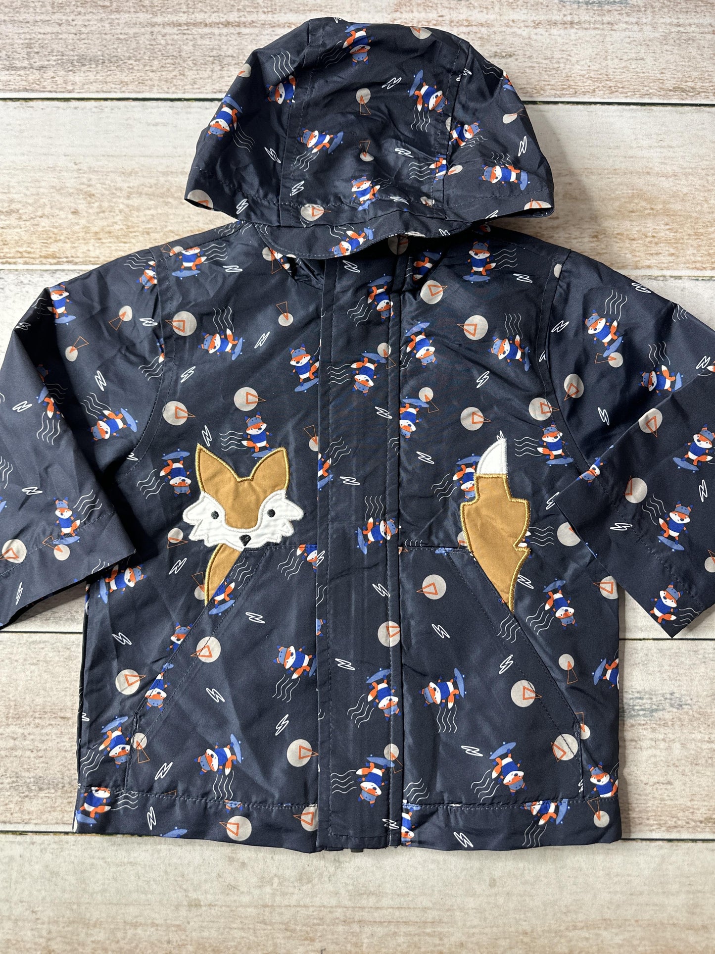 London Fog Unisex Navy Blue Rain Coat Size: 18 months Navy Blue