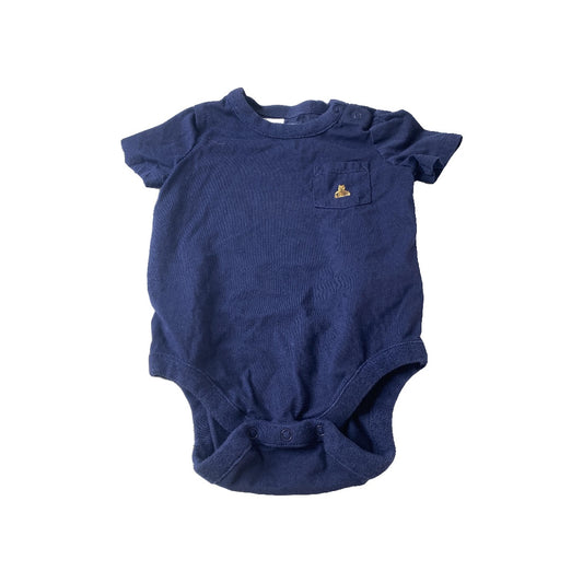 Gap Boys Navy Blue Onesie Size: 3-6 months Navy Blue