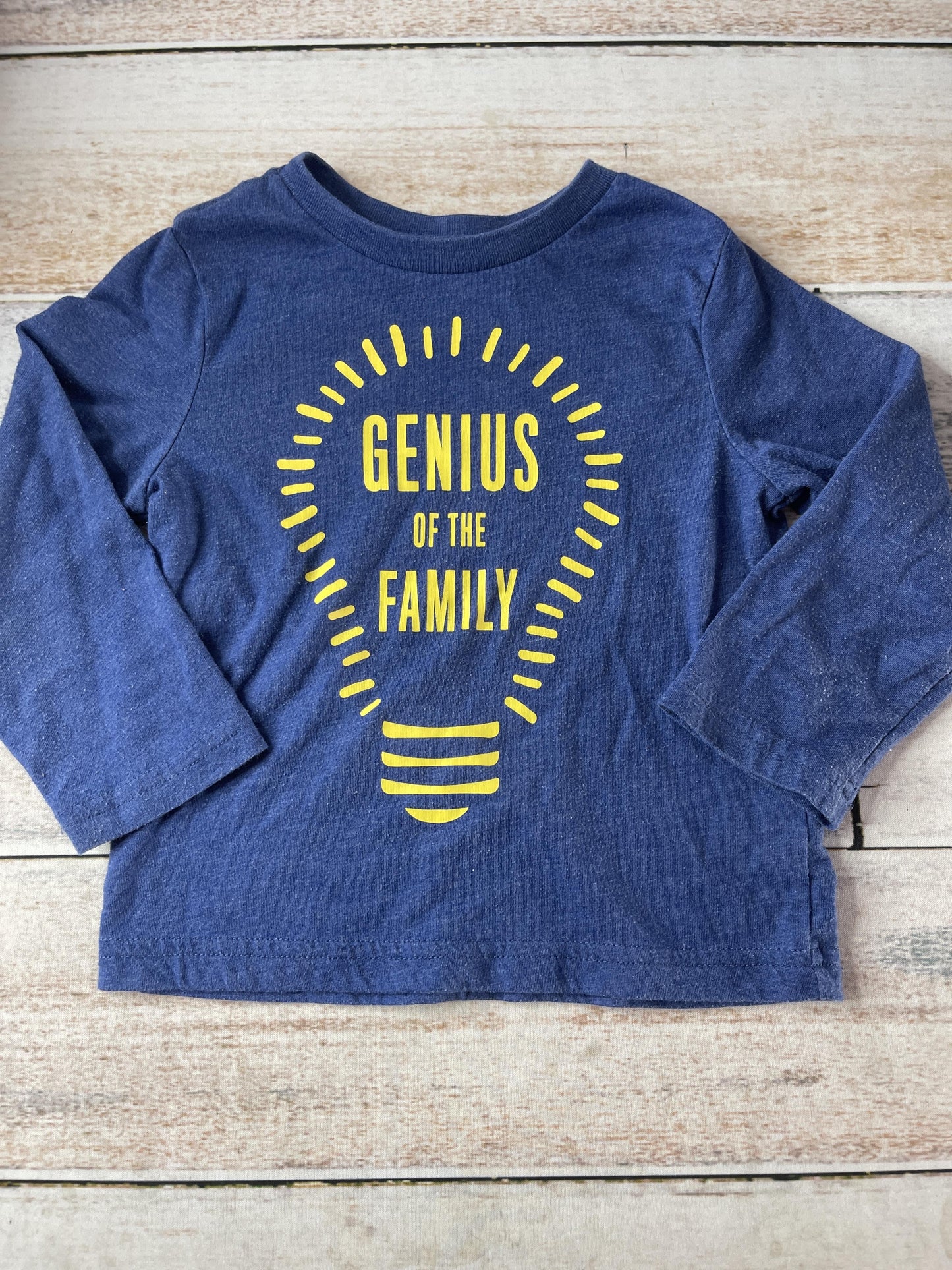 Children's Place Boys Navy Blue Long Sleeve T-Shirt Size: 18-24 months Navy Blue
