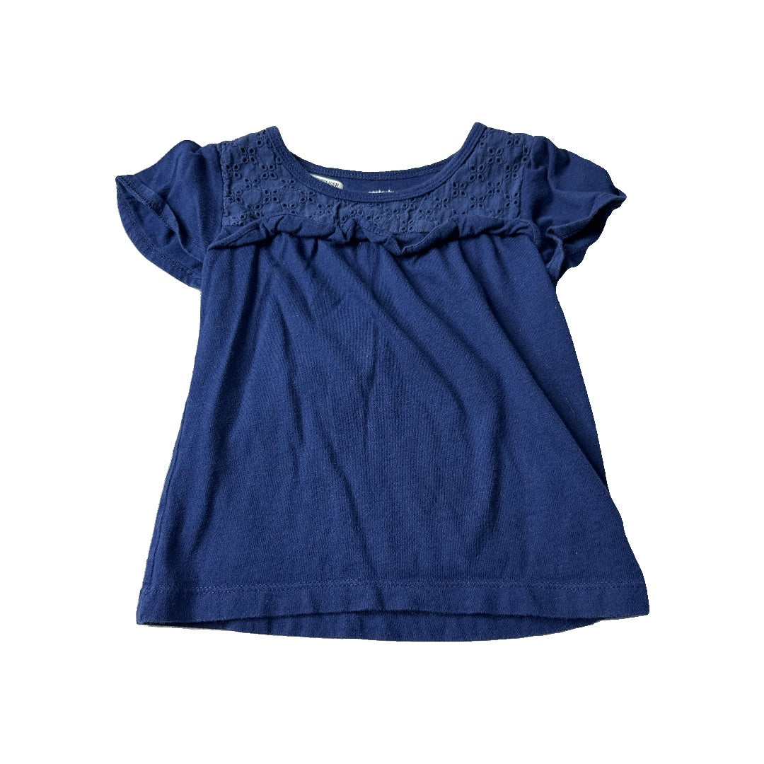 Carters Girls Navy Blue T-Shirt Size: 3T Navy Blue
