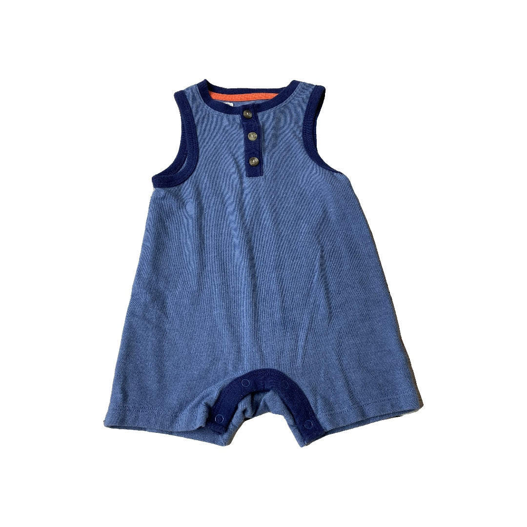 Boys Navy Blue Romper Size: 6-9 months Navy Blue